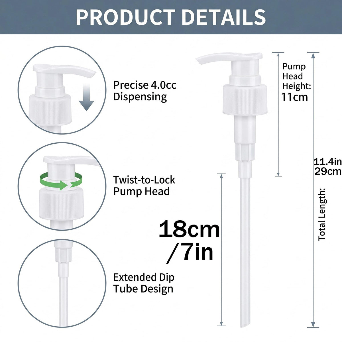 White Smoke 3 Pack Liter Pump for Aveda Shampoo and Conditioner 33.8 oz Bottles, Liter Shampoo Pump for Aveda, Pump for Shampoo Bottle 33.8 oz Pumps Dispenser