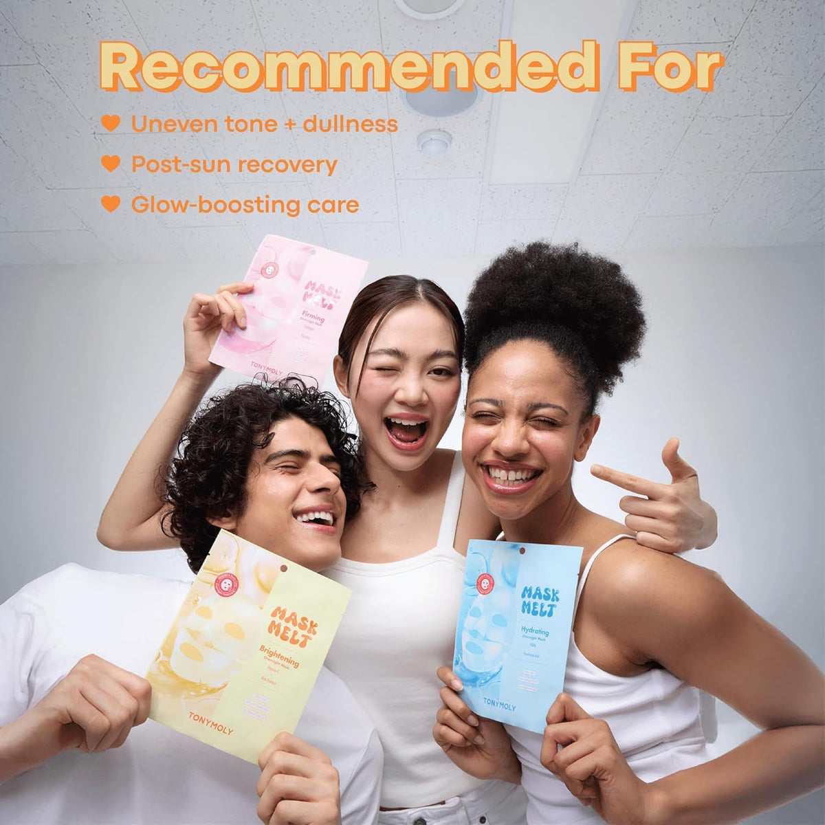 Gray TONYMOLY Mask Melt Blurring Mask, 4-Pack - Argireline, Syn-Ake Peptide