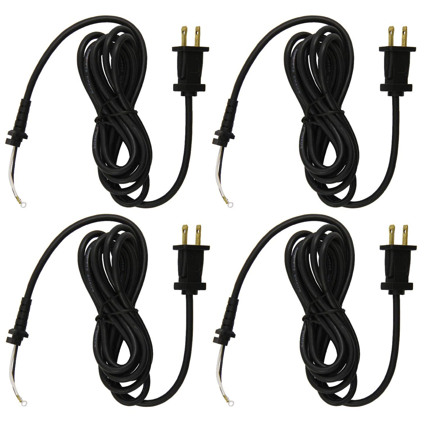 White Smoke 4 PACK Heavy Duty Replacement Cord With 2 Wires For T Outliner Trimmers Clippers GO GTO
