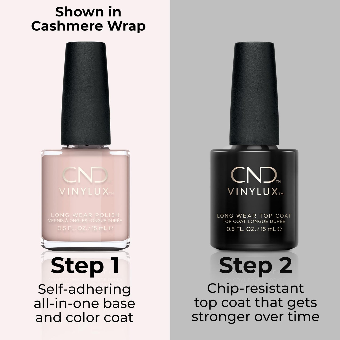Gray CND Vinylux Longwear Purple Nail Polish, Gel-like Shine & Chip Resistant Color, Field Fox, 0.5 fl. oz