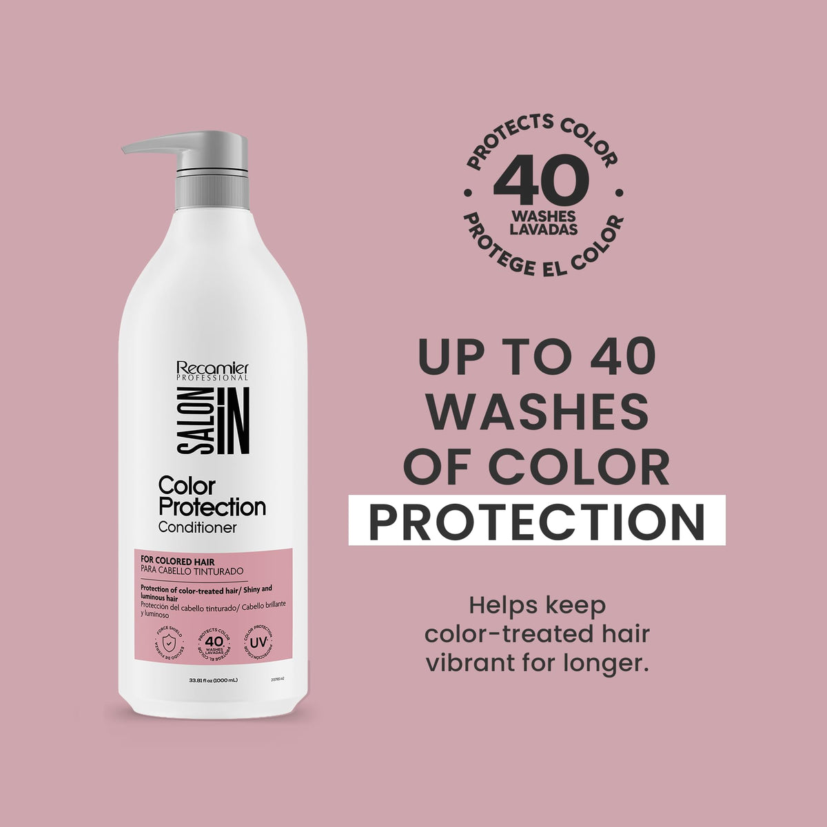 Dark Gray Salon In Color Protection Conditioner for Color-Treated Hair, Color Care