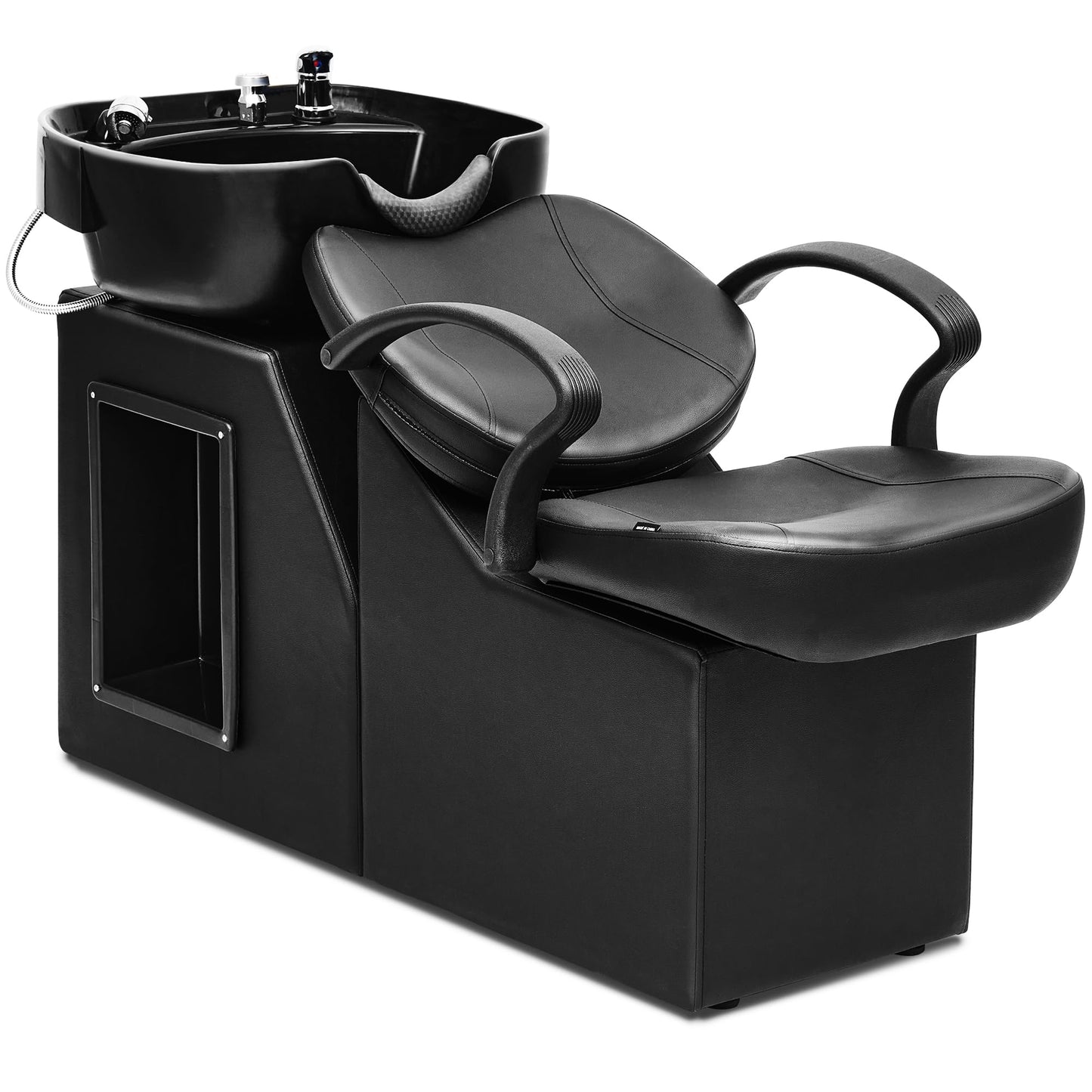 White Smoke Betisef ABS Plastic Shampoo Bowl Chair,Barber Backwash Chair, Hair washing station for Spa Beauty Salon