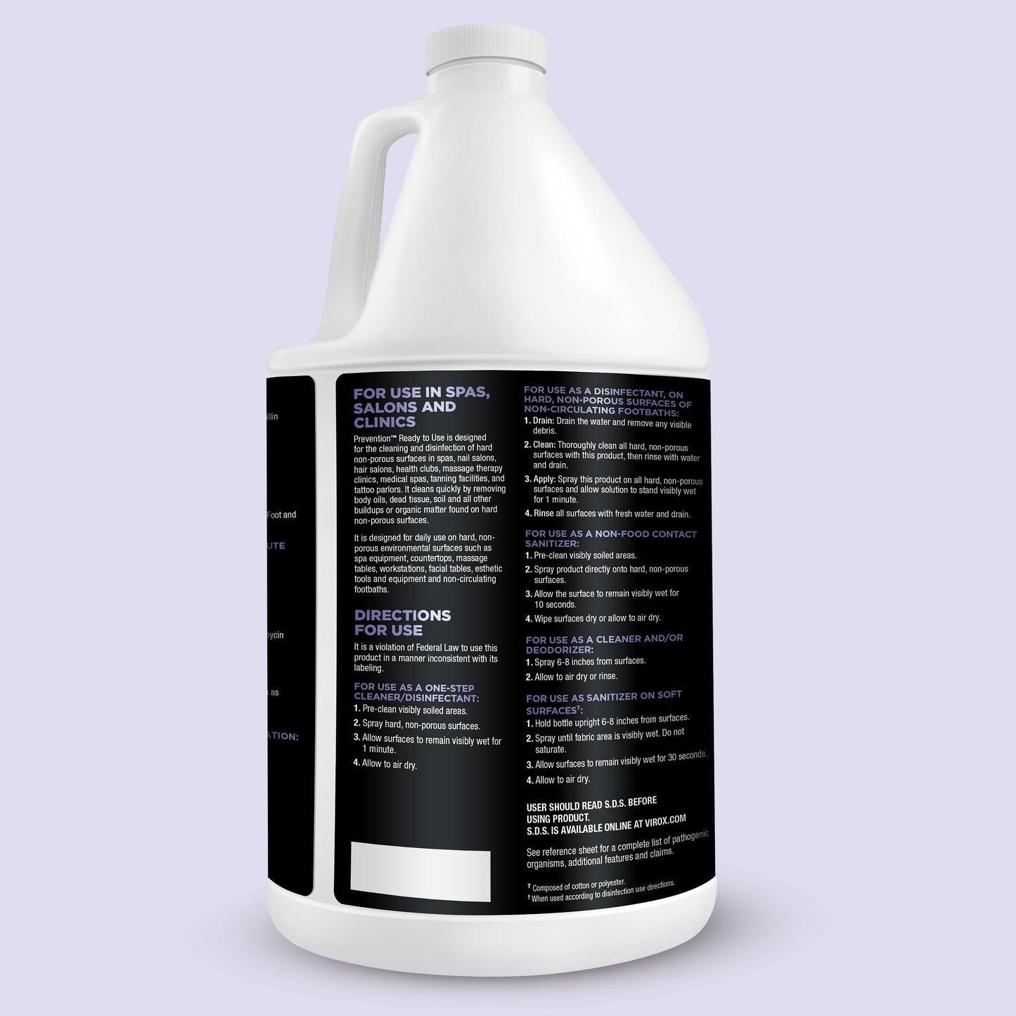 Black Prevention Ready-To-Use Disinfectant Cleaner – Surface Disinfecting & Cleaning Solution for Salons, Spas, Clinics – Hospital Grade, Gallon Refill – 1 Gallon (1 Pack)