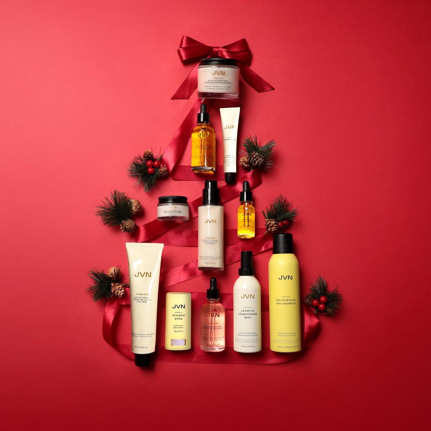 Dark Red JVN Complete Nourishing Shine Drops, 1.7 Fl Oz, Frizz Fighting, Hair Smoothing Oil for Shine and Strength, Hair Care for Women and Men, Silicone Free