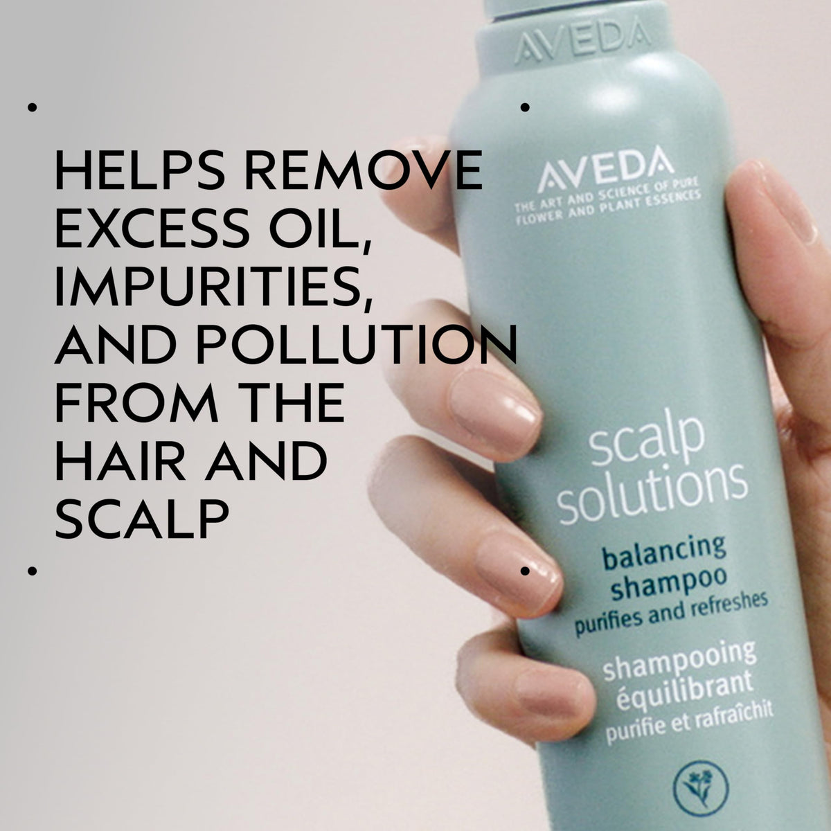 Light Gray AVEDA Scalp Solutions Balancing Shampoo | Gently Removes Pollution & Build-Up, Improves Scalp Hydration | for All Hair Types | Citrus, Floral, Mint Aroma | 94% Naturally Derived*, 6.7 Fl Oz