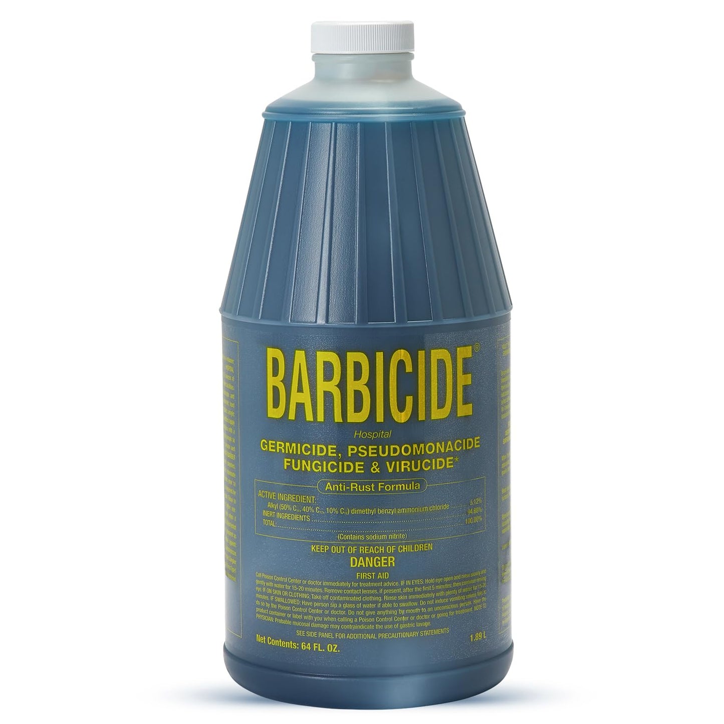White Smoke BARBICIDE Half Gallon Disinfectant Concentrate | EPA-Registered, Hospital-Grade Germicide for Salons & Barbershops | Anti-Rust Solution for Shears, Combs & Professional Tools | EPA-Registered