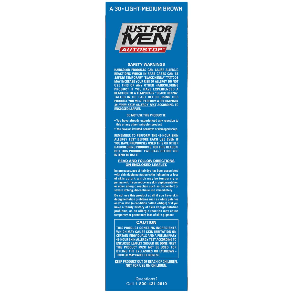 Dark Cyan Just for Men AutoStop Hair Color, Light Medium Brown