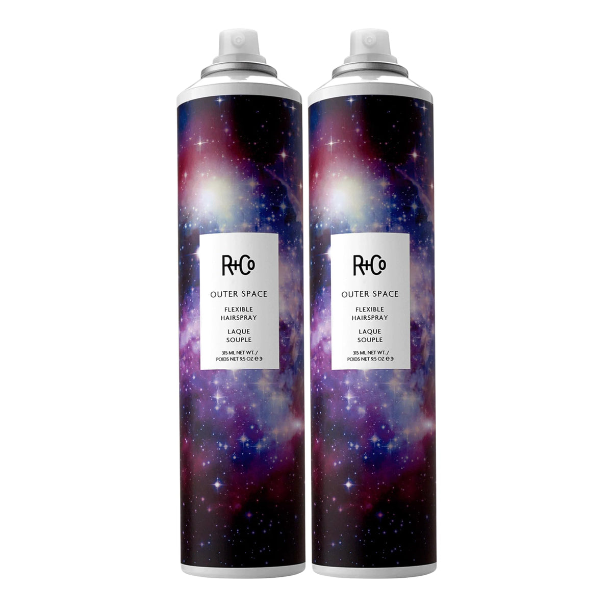 Black R+Co Outer Space Flexible Hairspray,