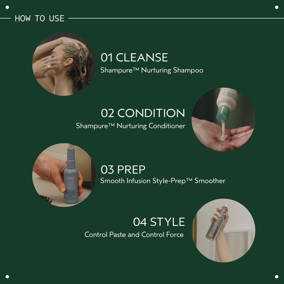 Dark Slate Gray AVEDA Smooth Infusion Style-Prep Smoother | Leave-In Anti-Frizz Serum | 72-Hour Frizz Defense & Control | Heat Protectant | 98% Naturally Derived*, 0.85 Fl Oz