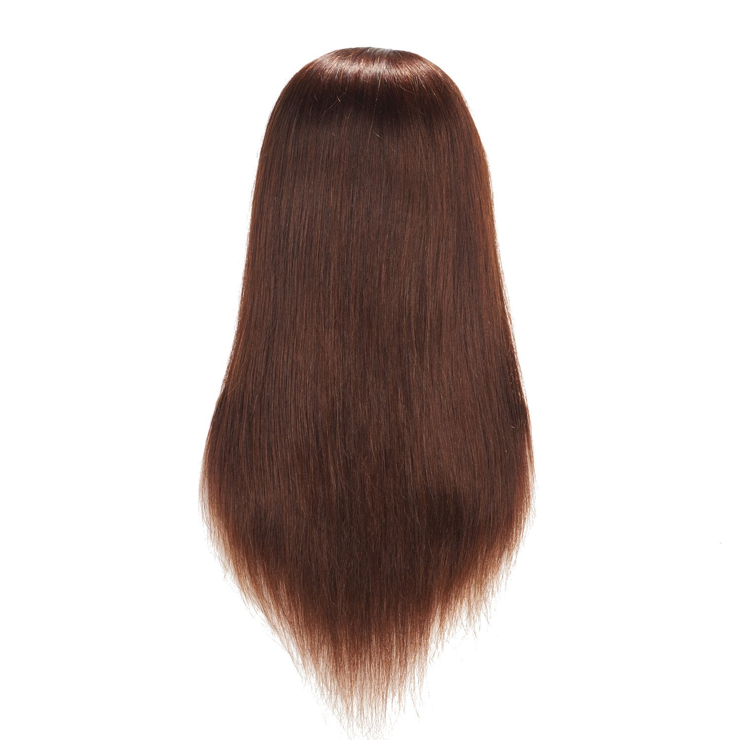 White Smoke Hairingrid Mannequin Head 20"-22" 100% Human Hair Hairdresser Cosmetology Mannequin Manikin Training Head Hair and Free Clamp Holder (1906LB0414)