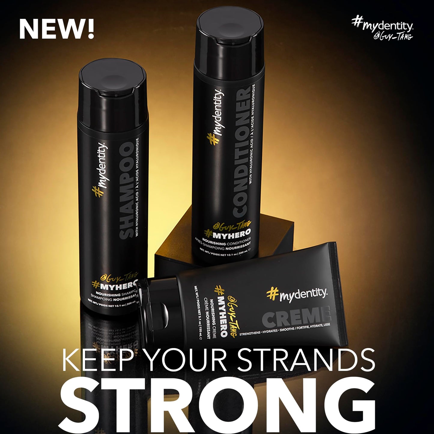 Black #mydentity #MyHero Nourishing Conditioner, 10 oz | Hyaluronic Acid | Reduces frizz for up to 48 hours | Protects Color Vibrancy