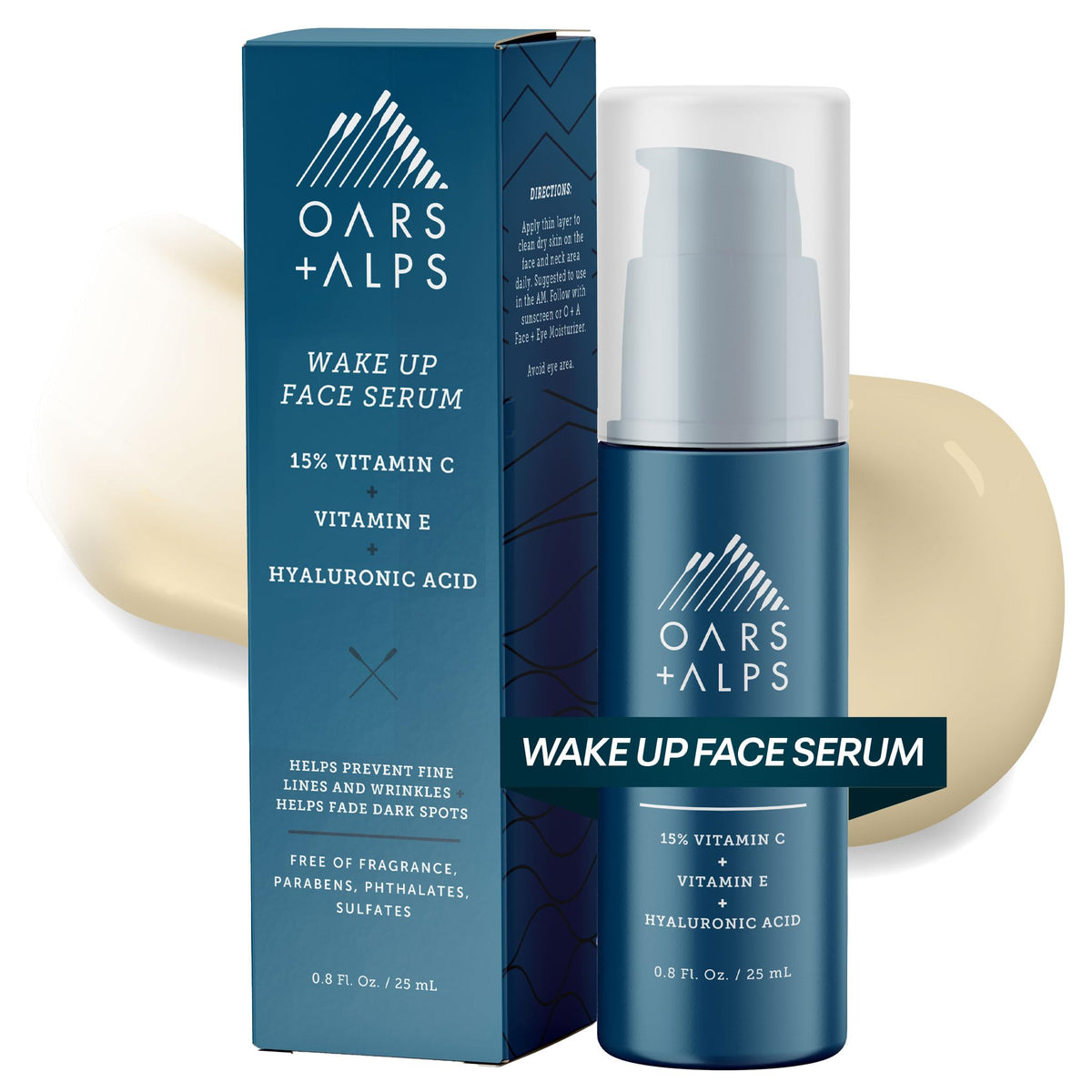 White Smoke Oars + Alps Anti Aging Face Serum with Vitamin C, 1pk, 0.8 Fl Oz