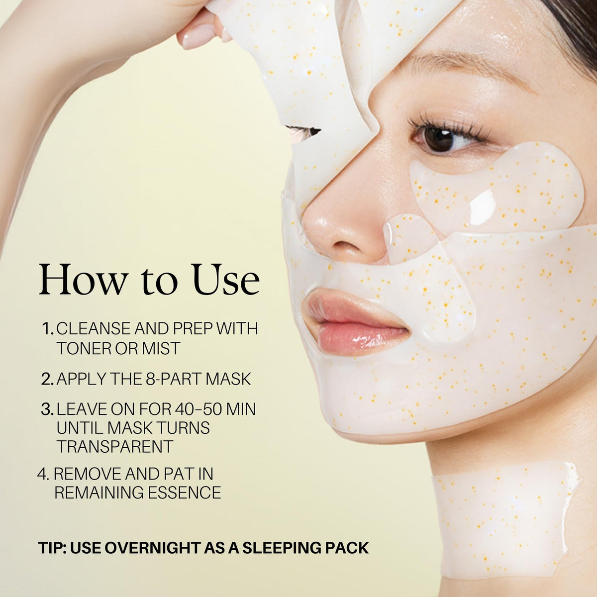 Antique White Signature Vita Capsule Anti-Aging Hydrogel Mask 8-Shape (1 Sheet)