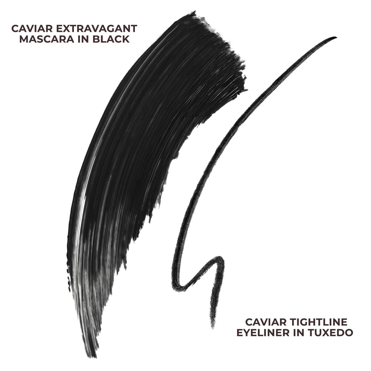White Smoke Laura Mercier Caviar Cravings Eye Essentials, Caviar Tightline Eyeliner and Extravagant Mascara: Long Lasting Color, 3X Curl and Lift, Smudge- & Transfer-Proof, Holiday Gift Set