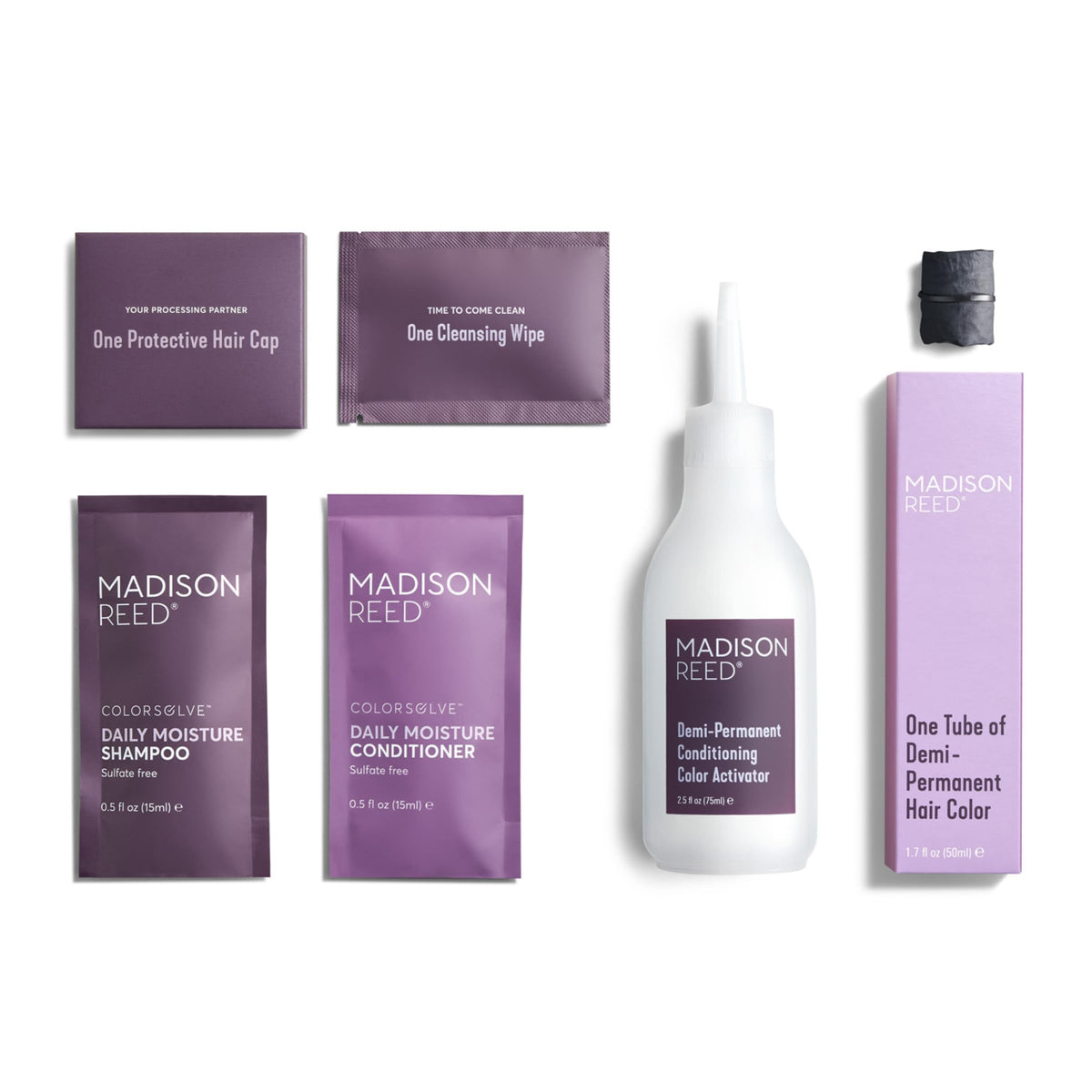 White Smoke Madison Reed ColorWonder Demi-Permanent Hair Color Kit – 2N Dark Black