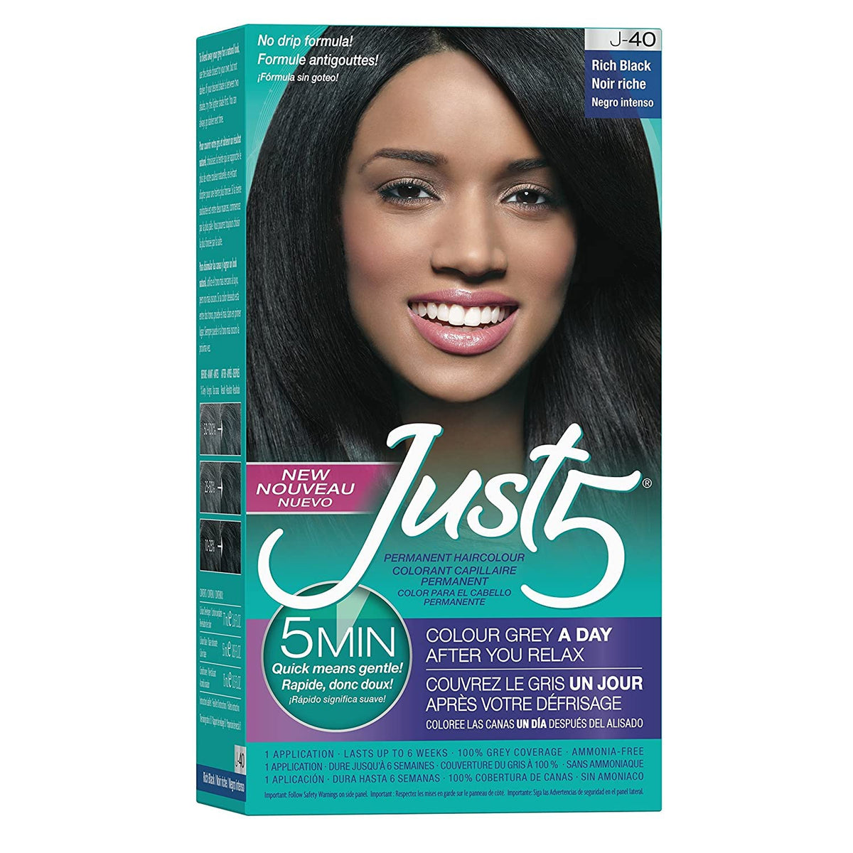 Black Just 5 Color Rich Black J-40 (3 Pack)