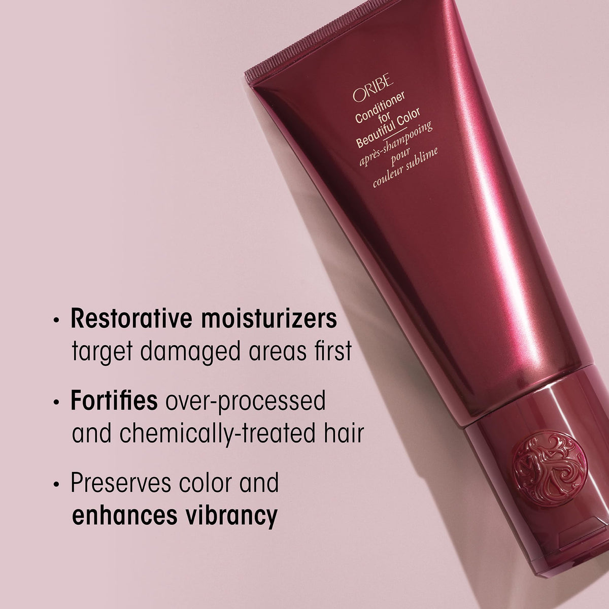 Light Gray Oribe Conditioner For Beautiful Color Liter Refill - Preserves Color