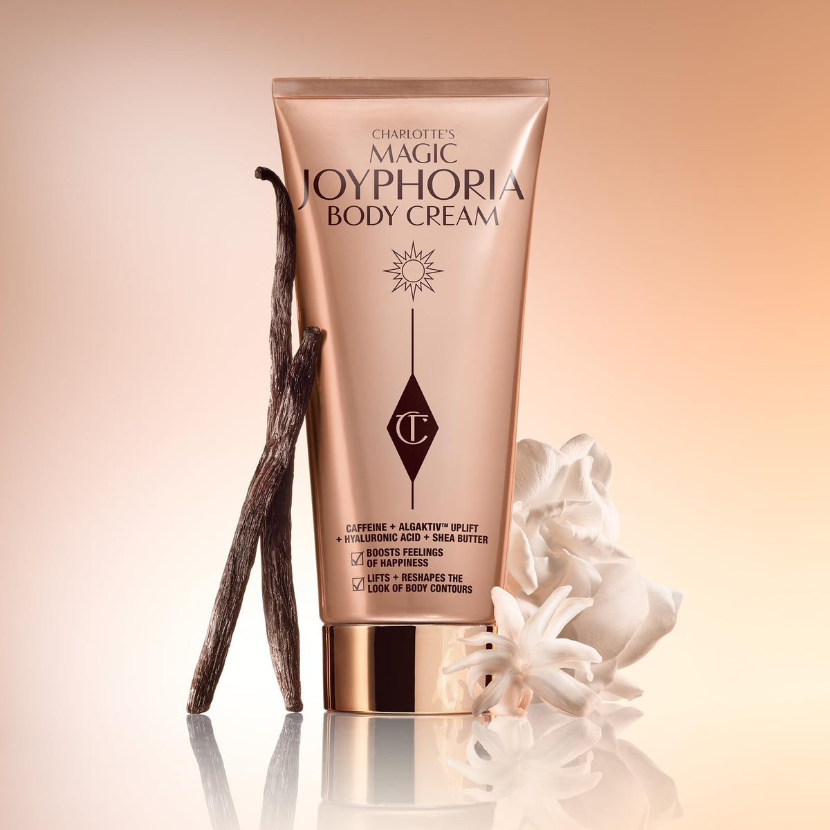 Antique White Charlotte Tilbury Magic Joyphoria Body Cream - Floral & Vanilla Scent