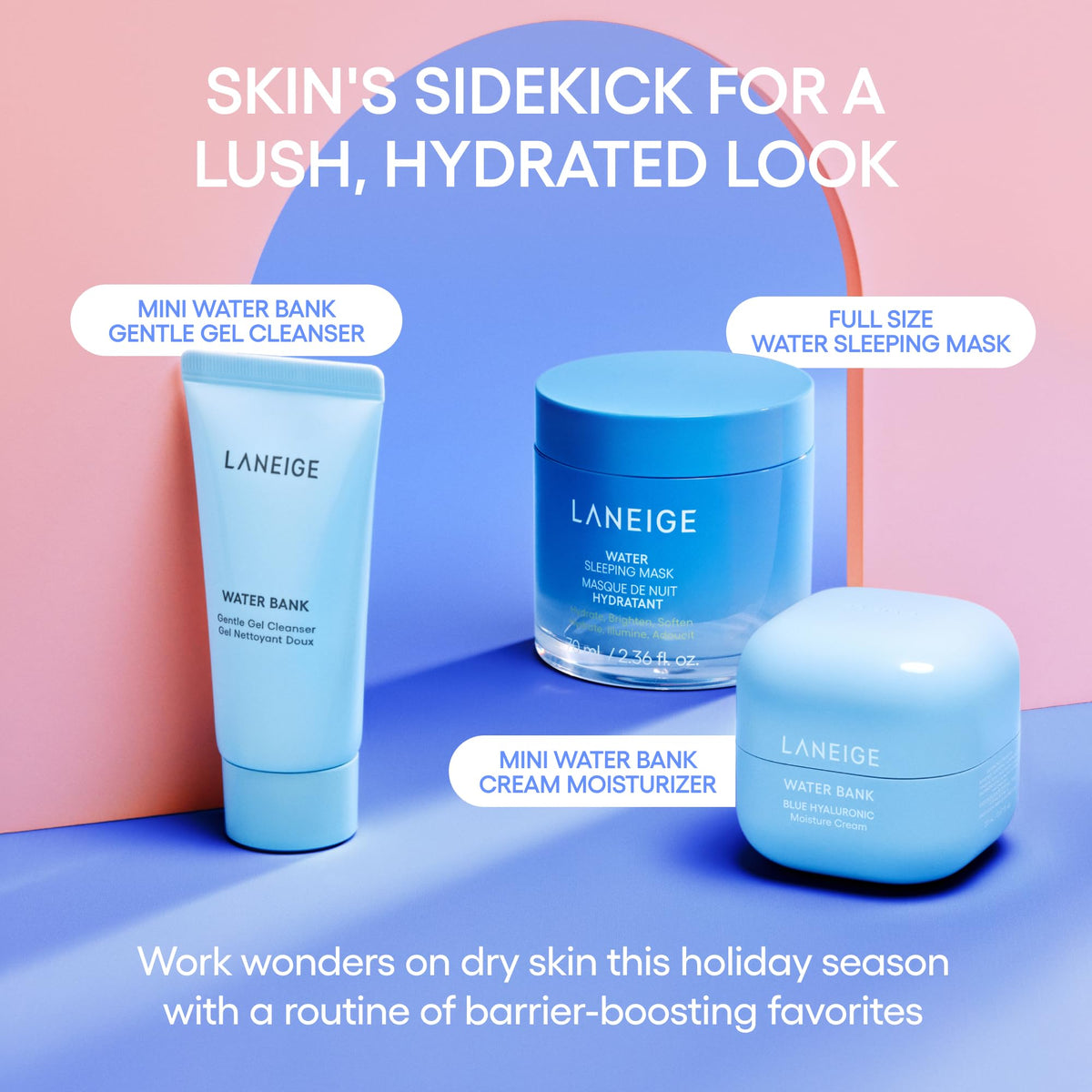 Sky Blue LANEIGE Daily Hydration Essential Set