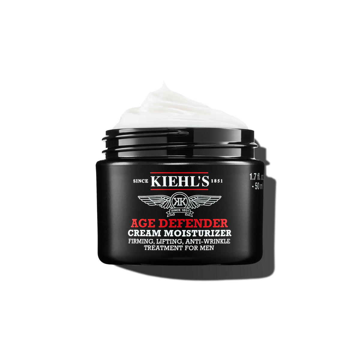 White Smoke Kiehl's - Age Defender Face Cream Moisturizer, Anti-Aging Treatment For Men