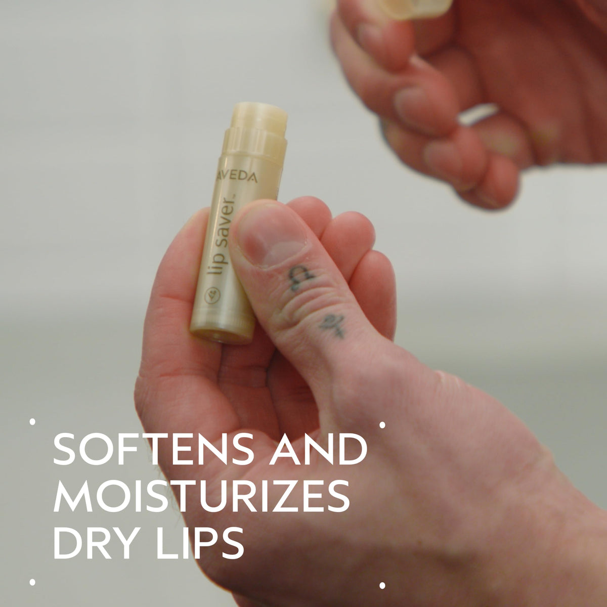 Gray Aveda Lip Saver Soothing Lip Balm | Moisturizing Lip Balm with Naturally Derived* Cinnamon, Clove, Anise Oil