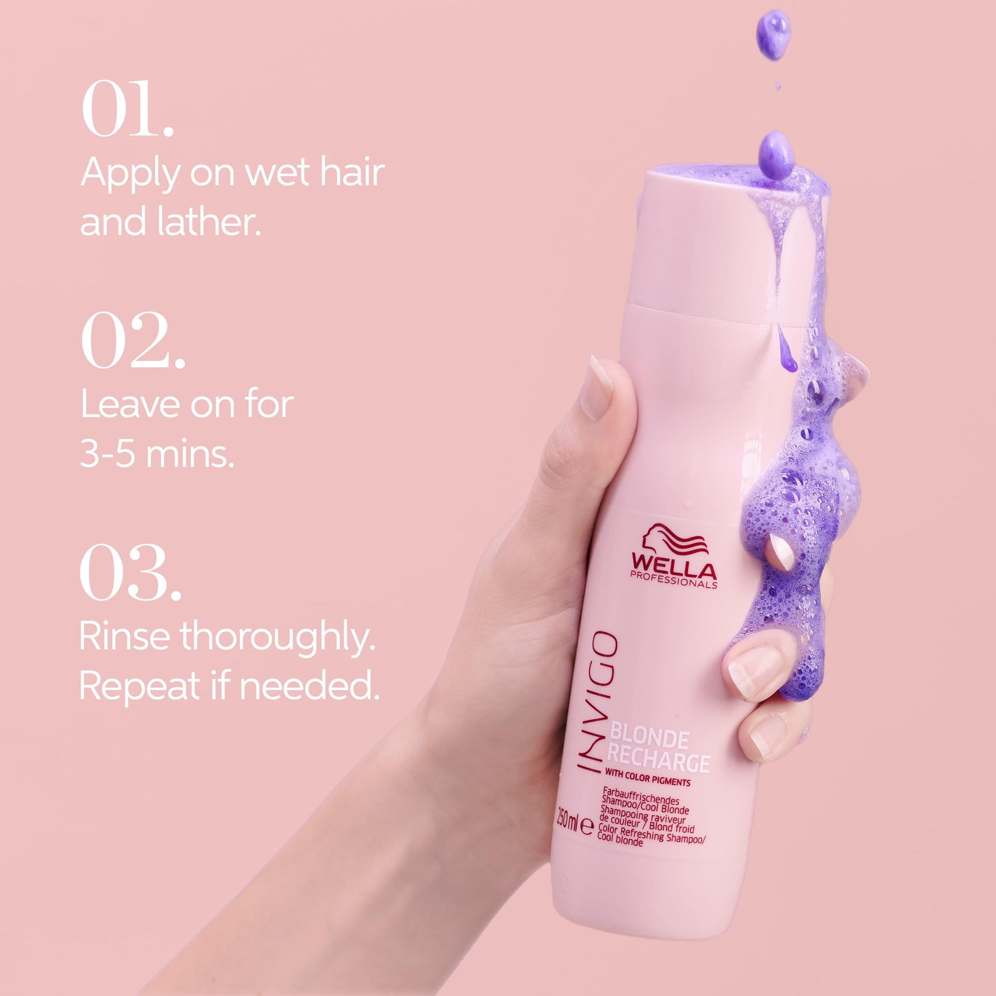 Thistle Wella Professionals Invigo Blonde Recharge Color Refreshing Shampoo | Refresh & Maintain Cool Blonde Hair Color | 10.1 Fl Oz