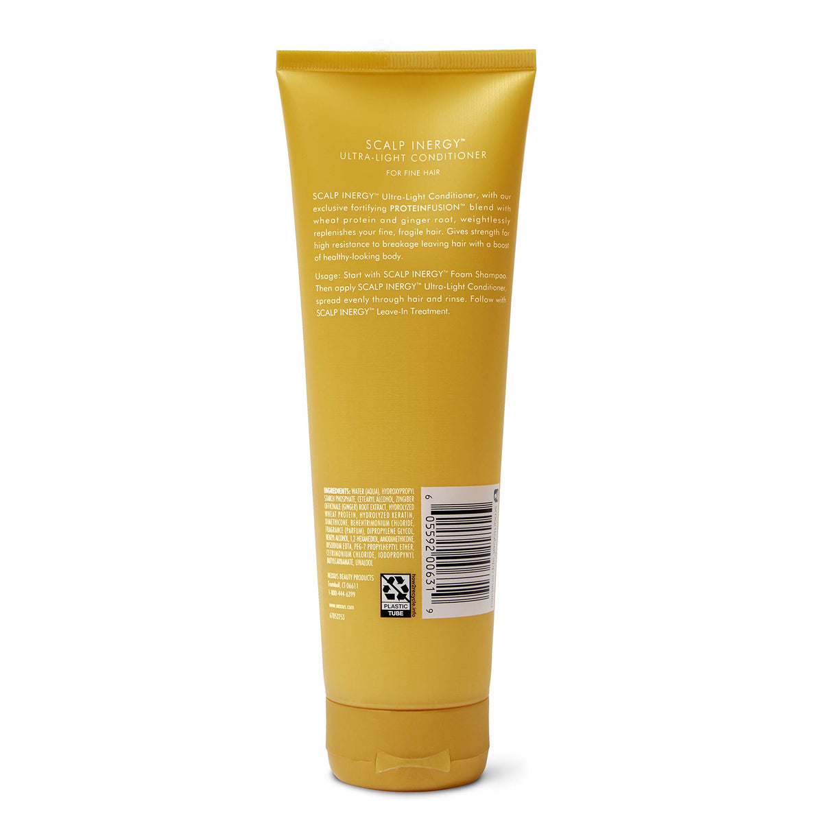 White Smoke Nexxus Scalp Inergy Ultra-Light Conditioner Lightweight For Volume, Clarifying Conditioner 8.5 oz