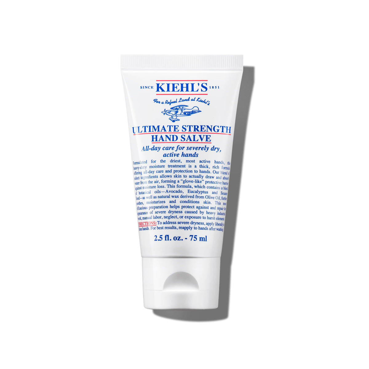 White Smoke Kiehl's - Ultimate Strength Hand Salve, Deeply Hydrating Hand Lotion