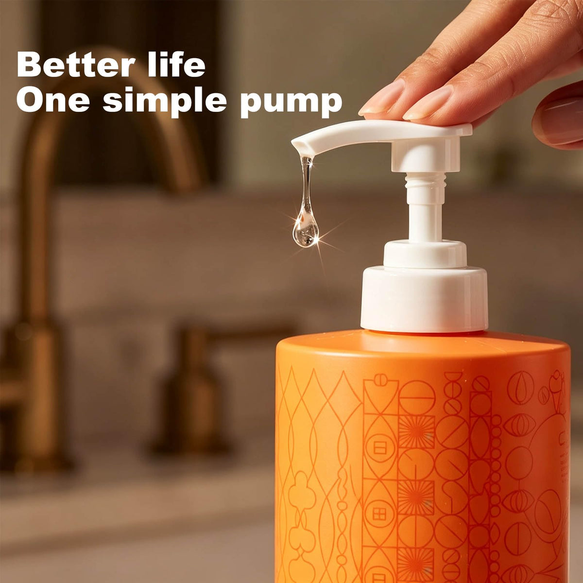 Dark Olive Green Shampoo and Conditioner Pump Compatible with amika 1L/33.8 Fl Oz Bottles, Dispensing Liter Pump for amika Shampoo and Conditioner, White