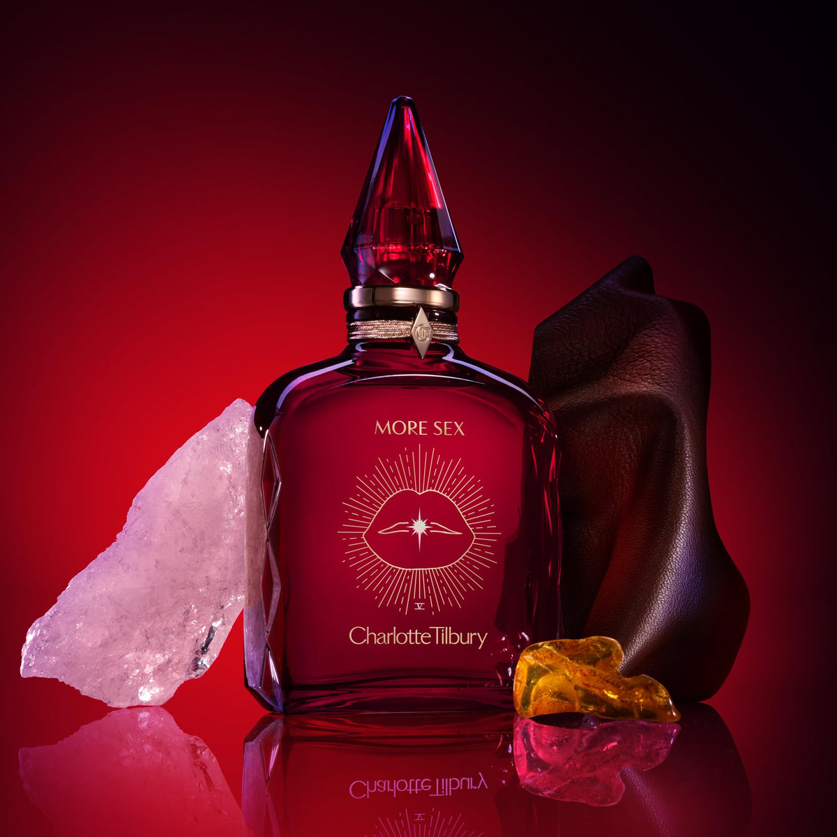 Black Charlotte Tilbury Fragrance Collection of Emotions, 3-Piece Travel Size Perfume Gift Set for Women