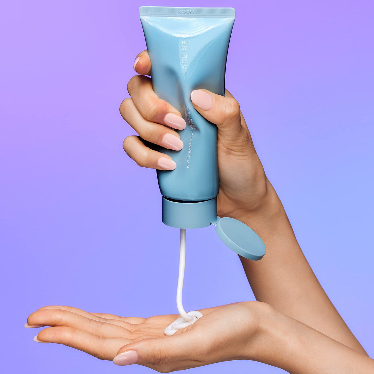 Light Steel Blue LANEIGE Water Bank Cleansing Foam