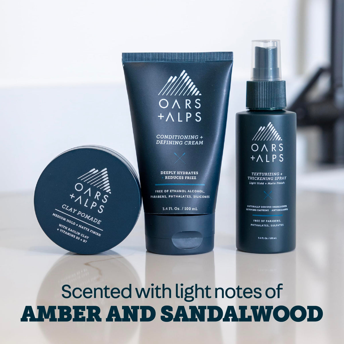White Smoke Oars + Alps Conditioning and Defining Cream, Styling Cream to Prevent Dull and Dry Hair, Moisturizing, Hydrating, Sofetening Hair Lotion with Argan Oil & Chia Seed Oil, 3.4oz