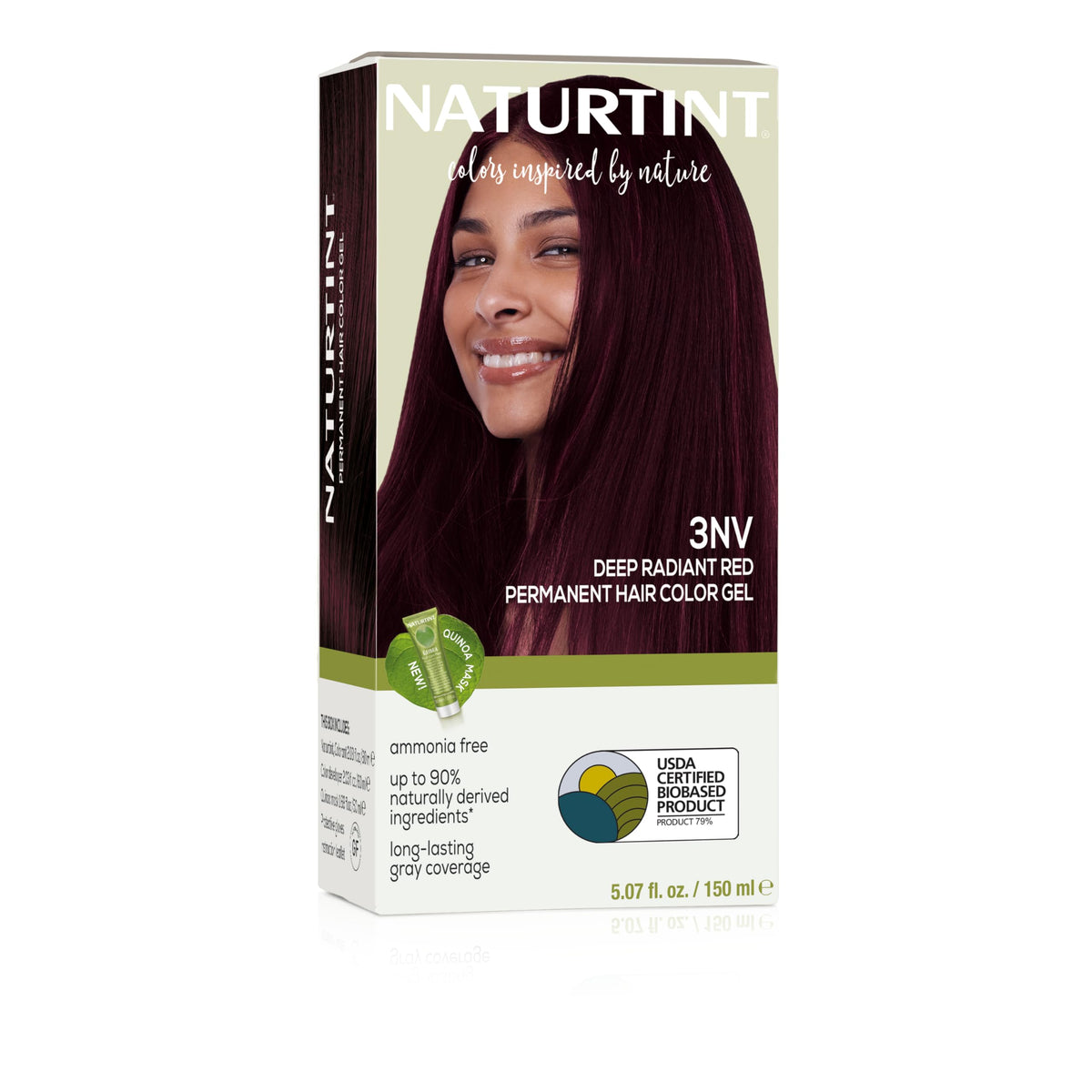 Black Naturtint 3NV Radiant Red Permanent Hair Color (Pack of 1), Ammonia Free, Vegan, Cruelty Free, up to 100% Gray Coverage, Long Lasting Results (Packaging may vary)
