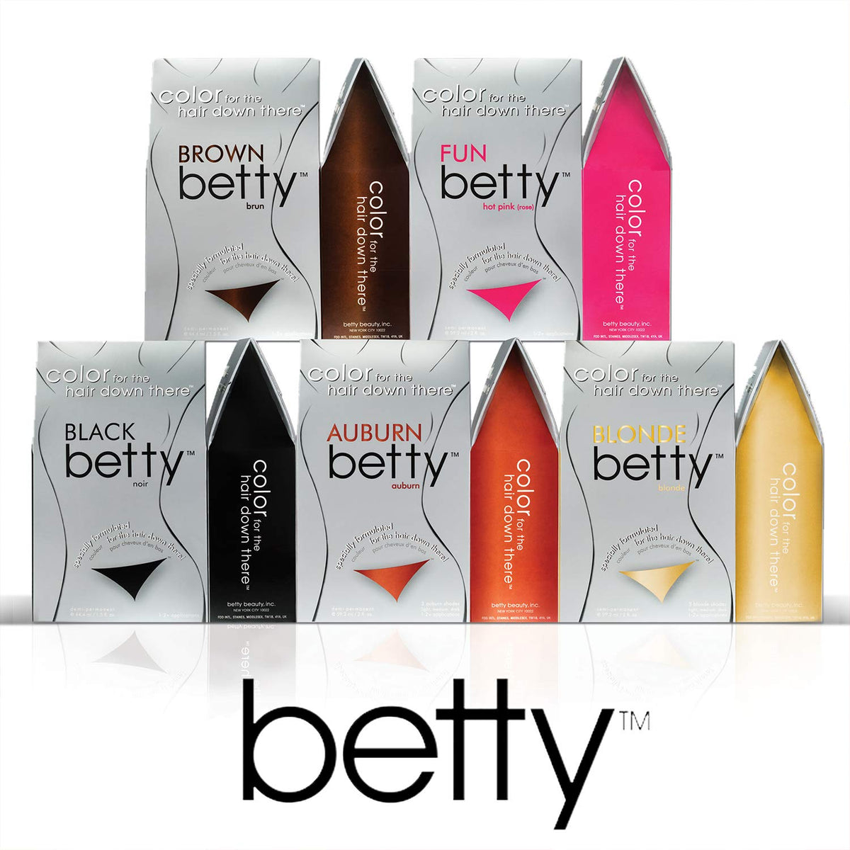 White Smoke Brown Betty - Hair Color for the Hair Down There Kit