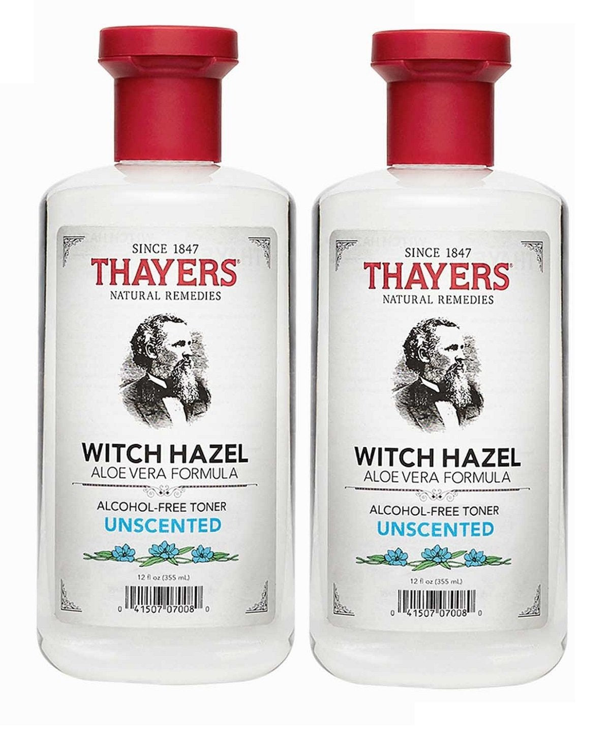White Smoke Thayers Alcohol-free Unscented Witch Hazel and Aloe Vera Formula Toner 12 oz. (Pack of 2)