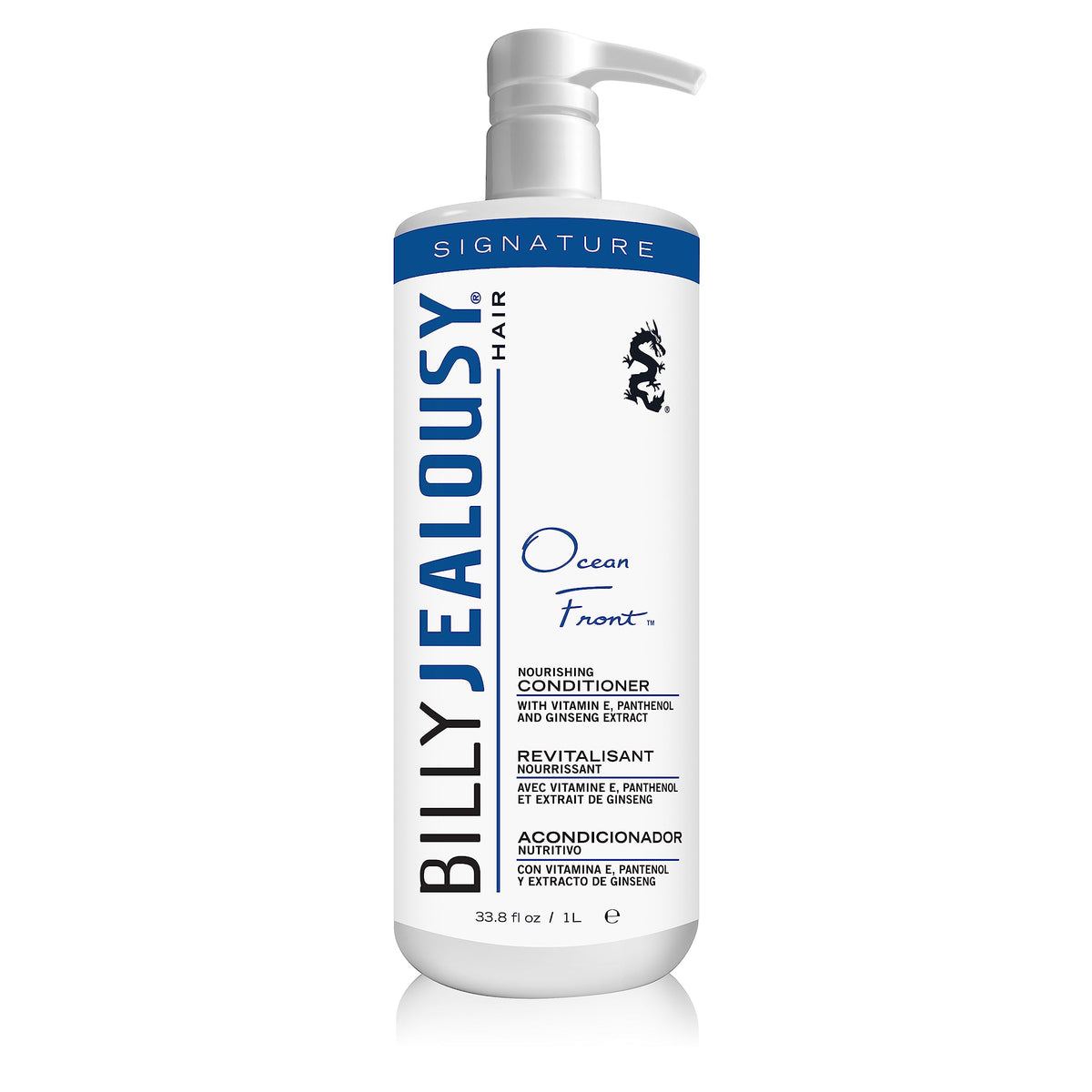 White Smoke Billy Jealousy Ocean Front Conditioner for Men with Panthenol, Soybean Oil, Prevent Hair Loss, 33.8 Fl Oz