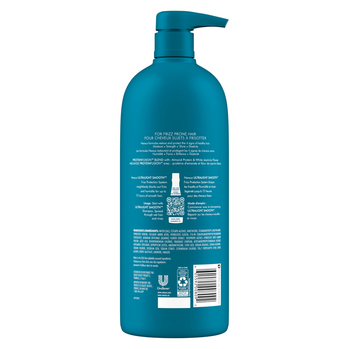 Dark Cyan Nexxus Conditioner Ultralight Smooth for Dry & Frizzy Hair 33.8 oz