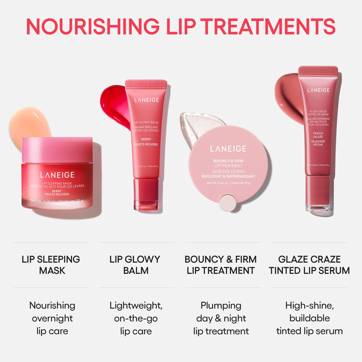 White Smoke LANEIGE Blurred Skin & Glowy Lips Set