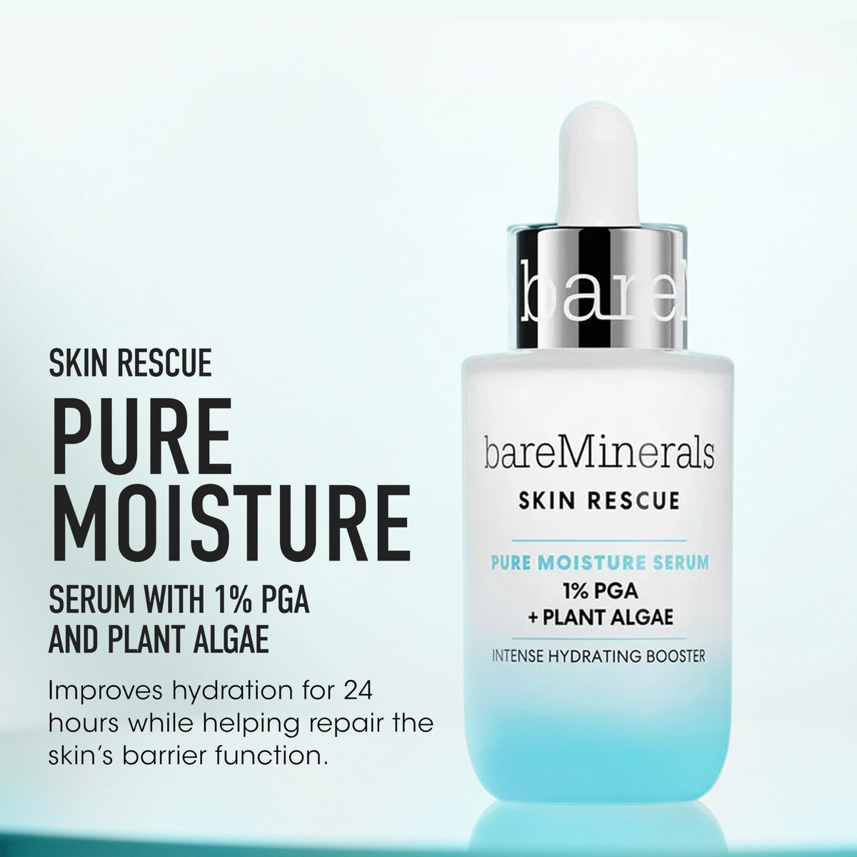 Alice Blue bareMinerals Skin Rescue Pure Moisture Face Serum, 1 oz