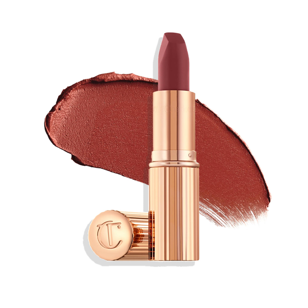 White Smoke Charlotte Tilbury Matte Revolution Lipstick - Long Lasting, Hydrating