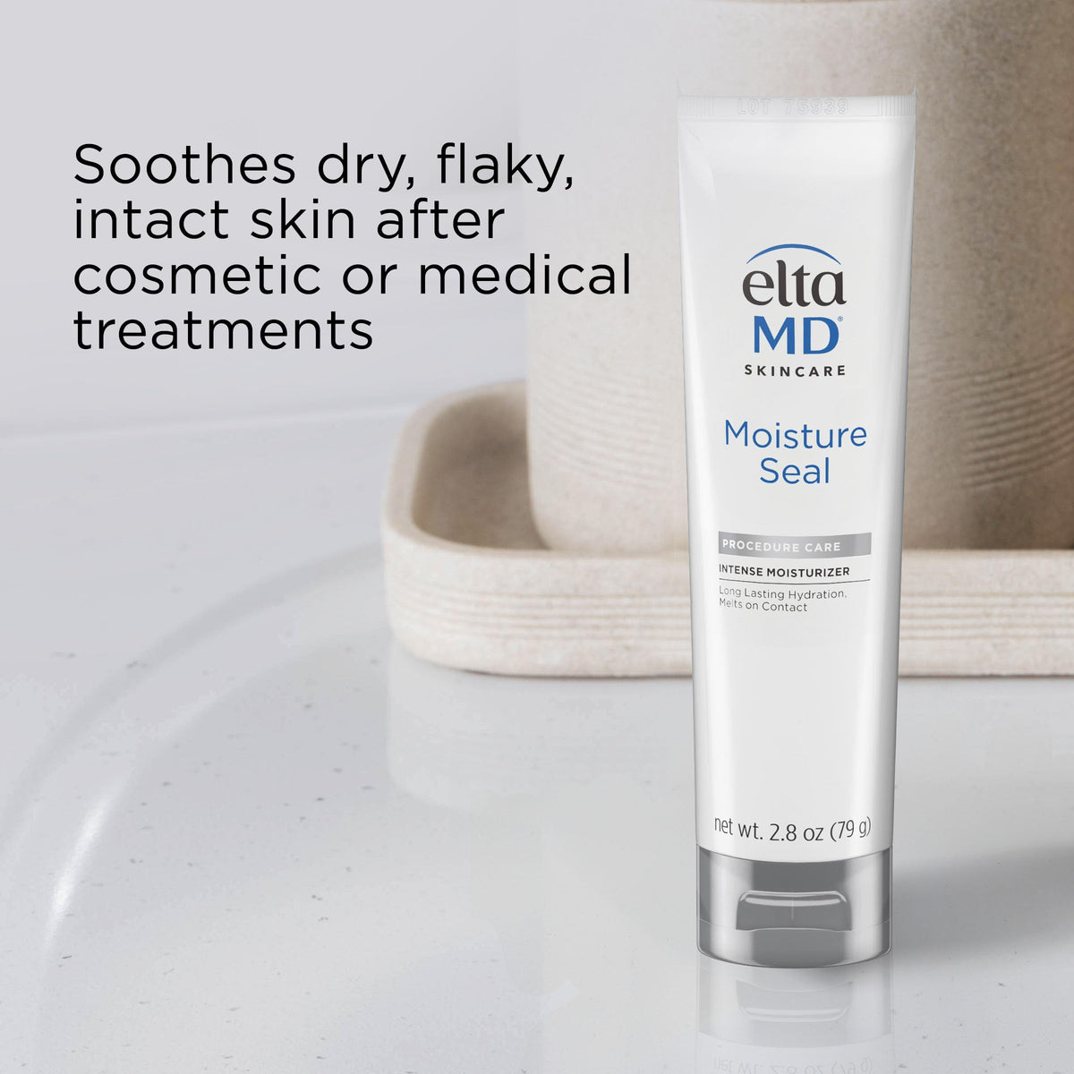 Light Gray EltaMD Moisture Seal Intense Face Moisturizer with Petrolatum, 2.8 oz