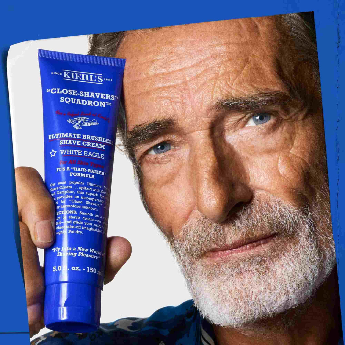 Lavender Kiehl's - Ultimate Brushless Shave Cream White Eagle for All Skin Types