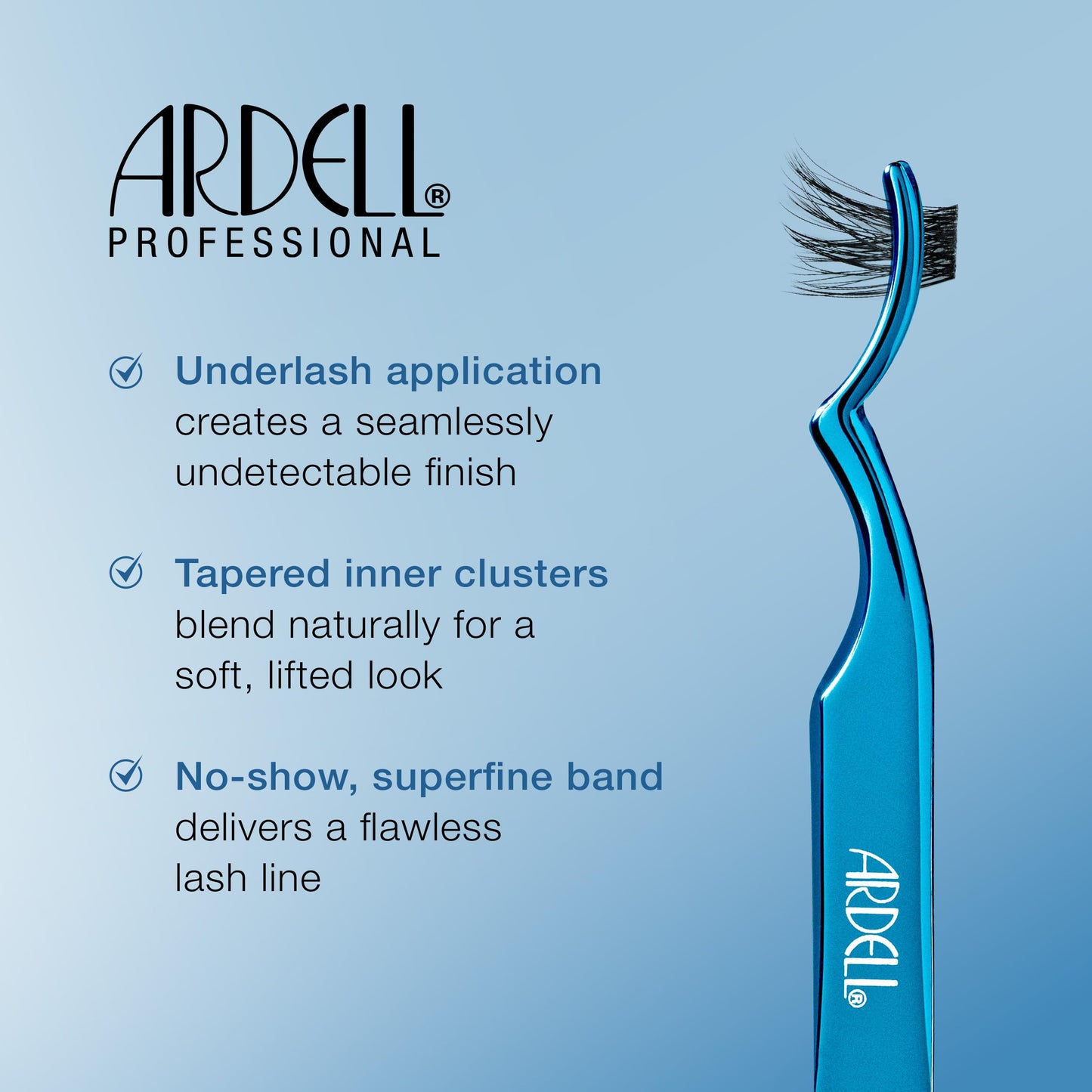Light Steel Blue Ardell Seamless Underlash Extensions Light As Air Wispies – Wispy Lash Clusters, Natural False Eyelashes Lash Extension, Multi-Length, DIY Cluster Eyelash Extensions, 100 ct