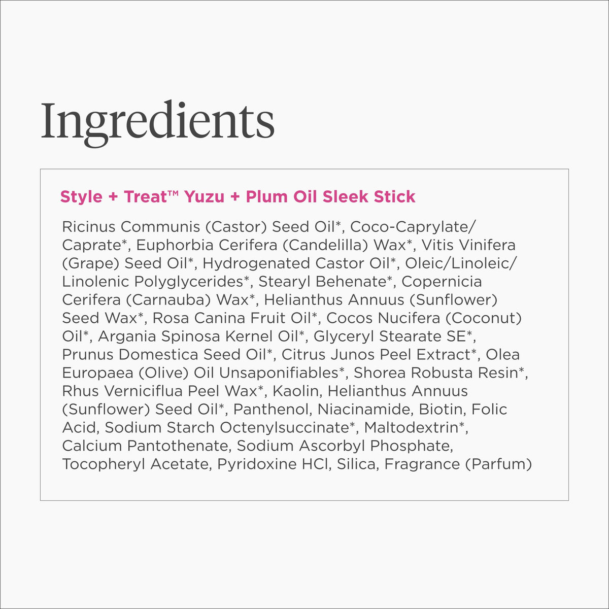 White Smoke Briogeo Style + Treat Hair Styling Sleek Stick | Flyaway Control