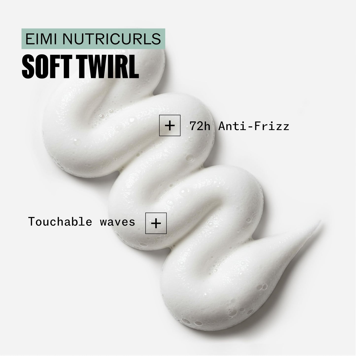 White Smoke Wella Professionals EIMI Nutricurls Soft Twirl | 72H Anti-Frizz Foam | Add Volume, Light Control & Defines Waves | 6.7 Fl Oz