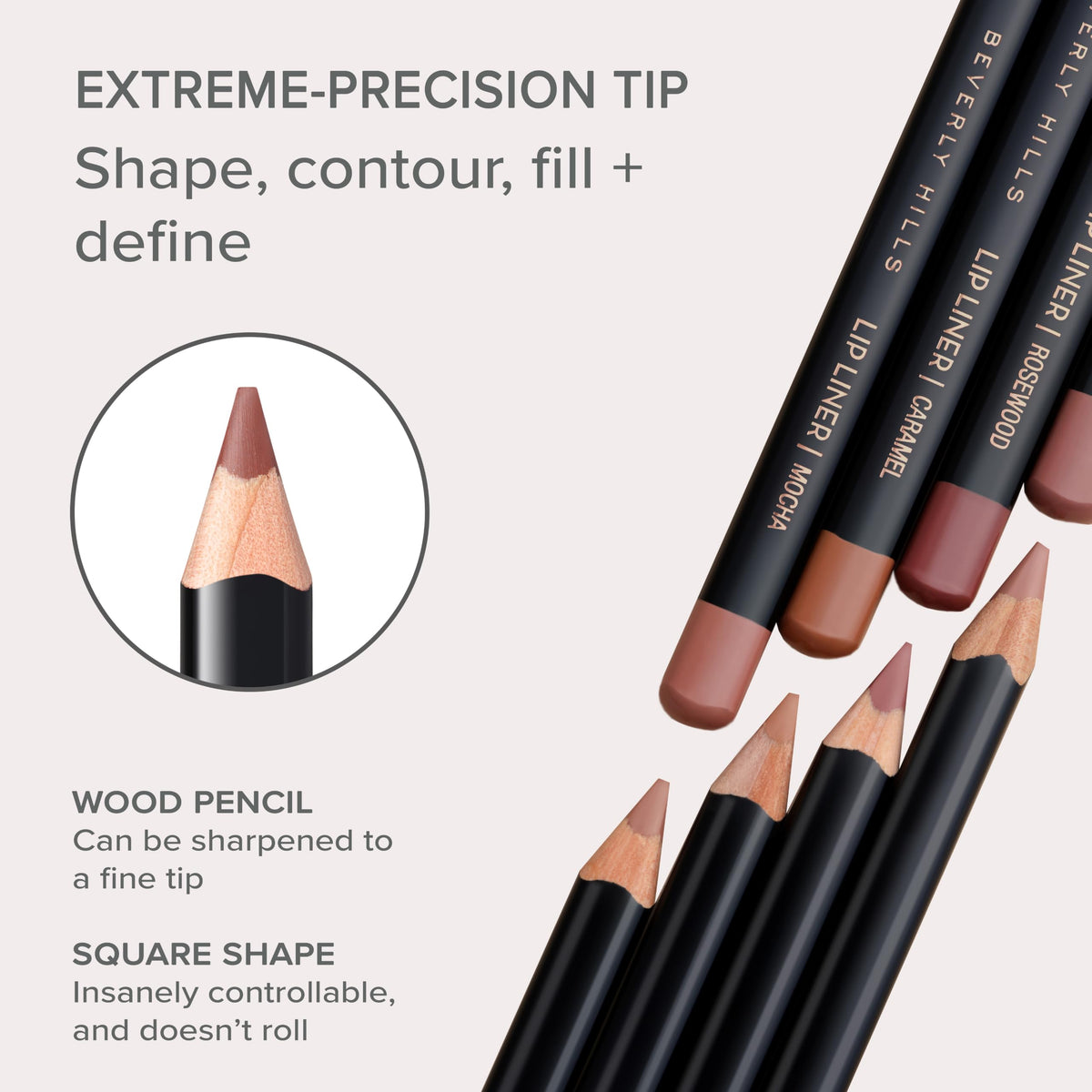 Misty Rose Anastasia Beverly Hills - Lip Liner Precision Matte Long-Lasting Pencil