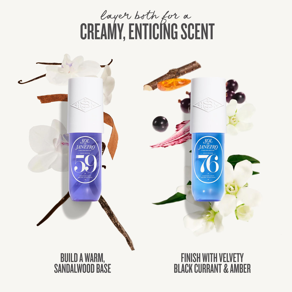 White Smoke Sol de Janeiro Perfume Mist For All Duo Unisex Fragrances for Women and Men
