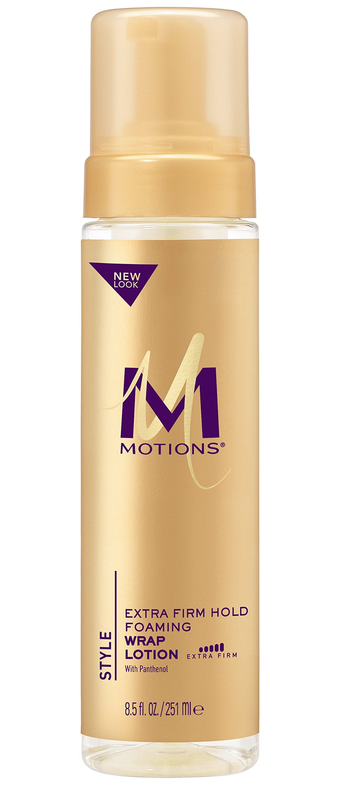 Light Goldenrod Motions Salon Haircare Extra Firm Hold Foaming Wrap Lotion, 8.5 Ounce