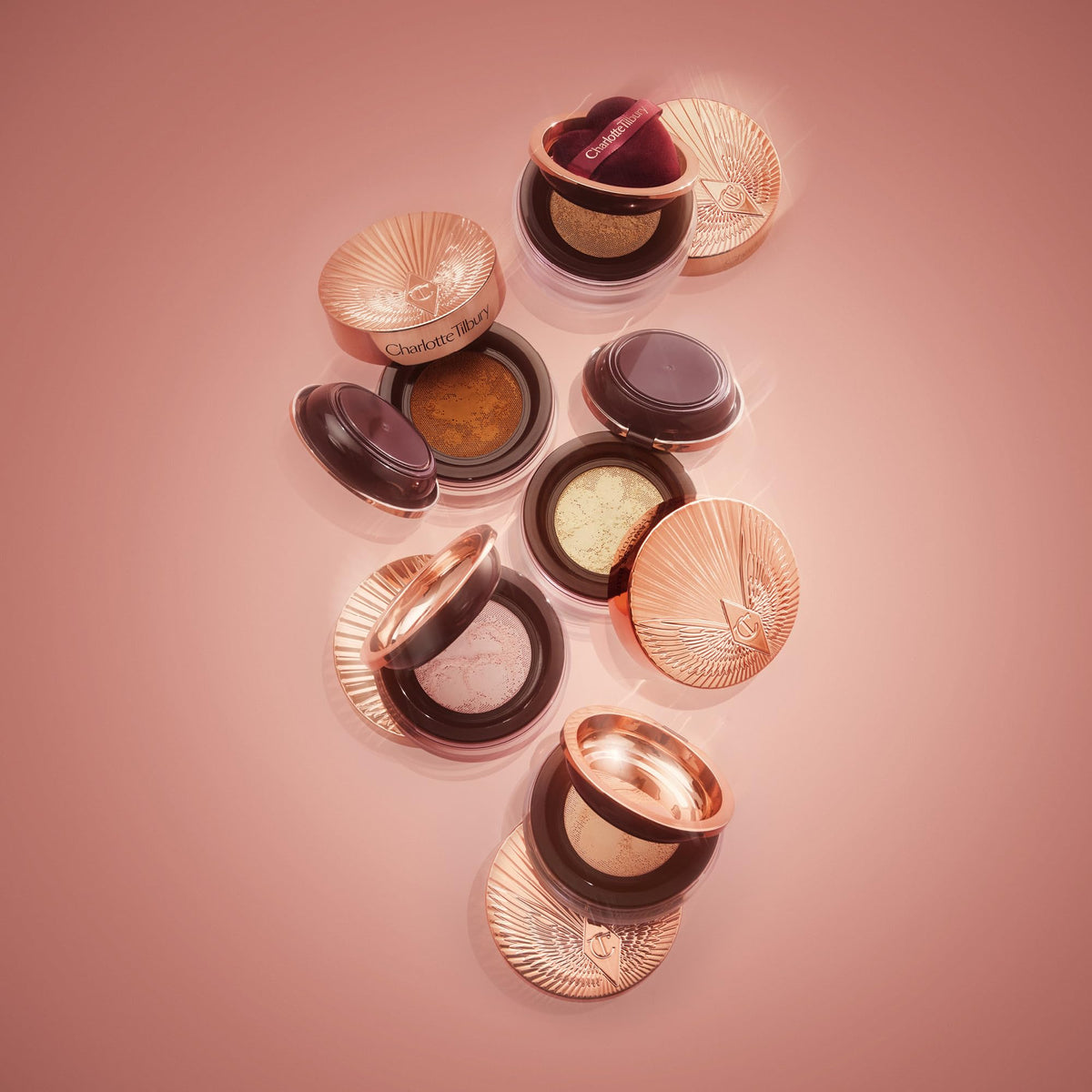 Rosy Brown Charlotte Tilbury AIRbrush Flawless Blur Puff Duo