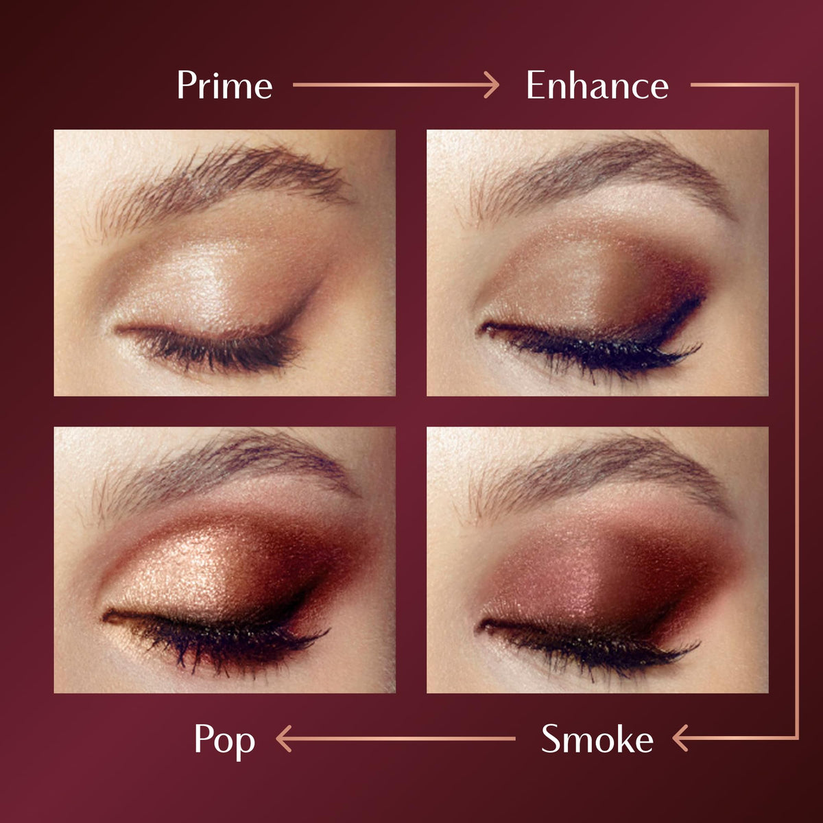 Dark Red Charlotte Tilbury Bigger, Brighter Eyeshadow Palette